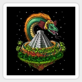 Quetzalcoatl Aztec Feathered Serpent God Sticker